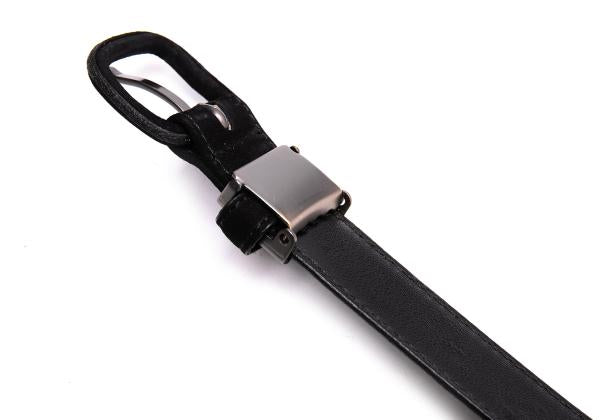 ISSEY MIYAKE Nubuck Leather Belt Black