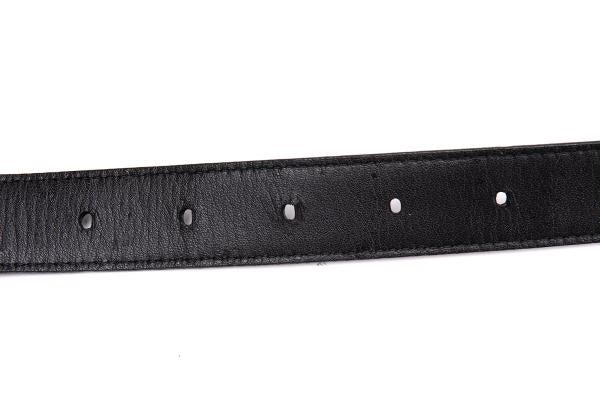 ISSEY MIYAKE Nubuck Leather Belt Black