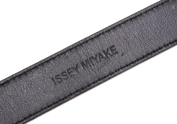 ISSEY MIYAKE Nubuck Leather Belt Black