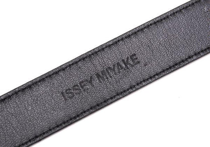 ISSEY MIYAKE Nubuck Leather Belt Black