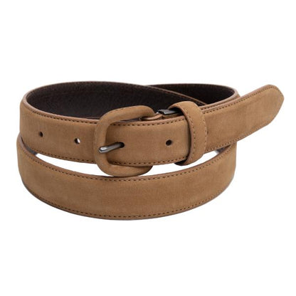 ISSEY MIYAKE Nubuck Leather Belt Beige