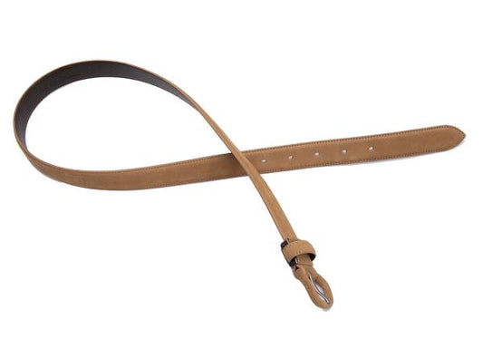 ISSEY MIYAKE Nubuck Leather Belt Beige