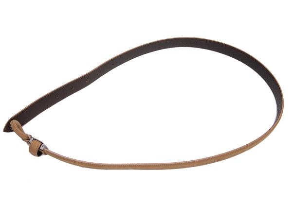 ISSEY MIYAKE Nubuck Leather Belt Beige