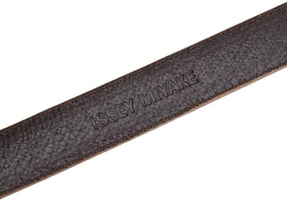 ISSEY MIYAKE Nubuck Leather Belt Beige
