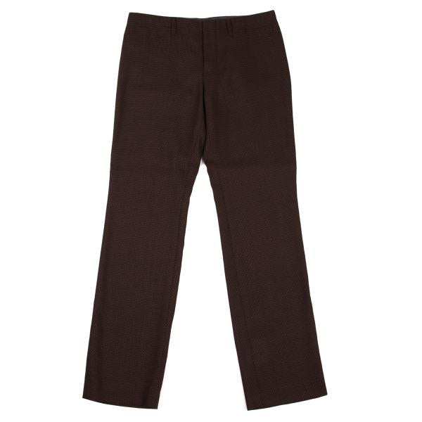 Jean Paul GAULTIER FEMME Wool Blend Pin Pants Brown Size 42