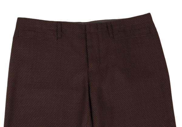 Jean Paul GAULTIER FEMME Wool Blend Pin Pants Brown Size 42