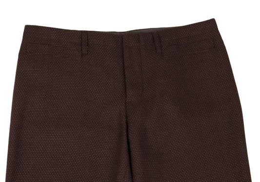 Jean Paul GAULTIER FEMME Wool Blend Pin Pants Brown Size 42