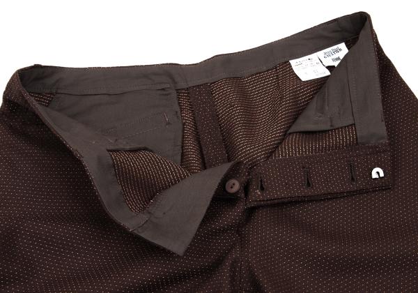Jean Paul GAULTIER FEMME Wool Blend Pin Pants Brown Size 42