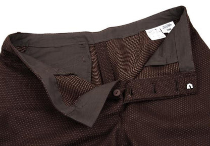 Jean Paul GAULTIER FEMME Wool Blend Pin Pants Brown Size 42