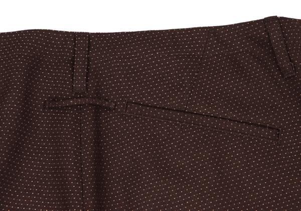Jean Paul GAULTIER FEMME Wool Blend Pin Pants Brown Size 42