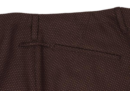 Jean Paul GAULTIER FEMME Wool Blend Pin Pants Brown Size 42