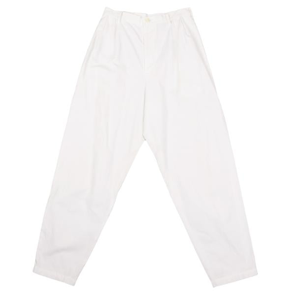 Y's Cotton Two-Tuck Tapered Pants White Size S