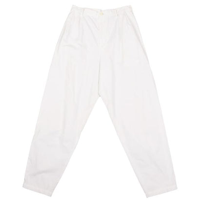 Y's Cotton Two-Tuck Tapered Pants White Size S