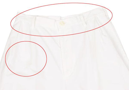 Y's Cotton Two-Tuck Tapered Pants White Size S