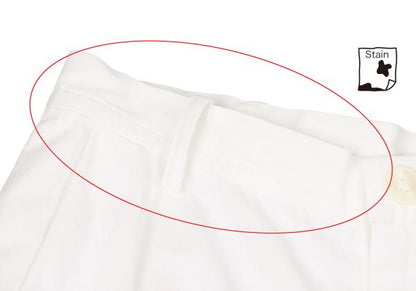 Y's Cotton Two-Tuck Tapered Pants White Size S