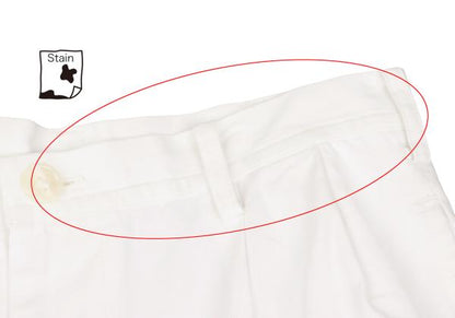 Y's Cotton Two-Tuck Tapered Pants White Size S