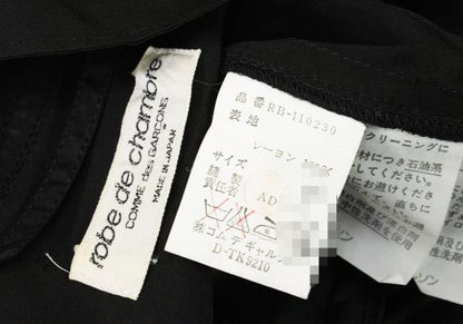 COMME des GARCONS Robe de Chambre Rayon Shirt Black Size M