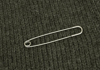 Y's Wool Knit Pin Fastened Coat Khaki Size 3