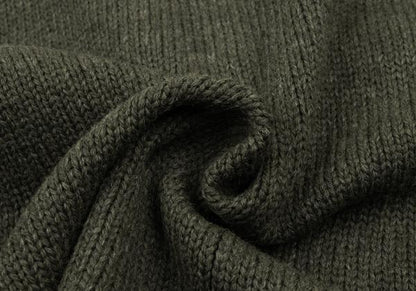 Y's Wool Knit Pin Fastened Coat Khaki Size 3