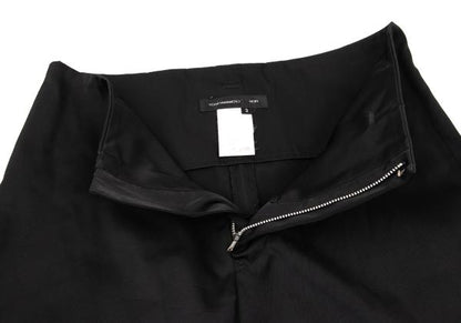 Yohji Yamamoto NOIR Nylon Cotton Belted Pants Black Size 2