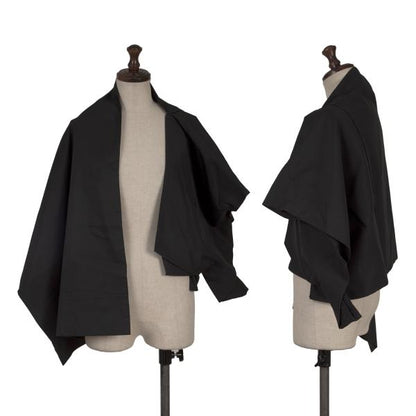 Yohji Yamamoto FEMME Cotton Silk Coat Black Size 2
