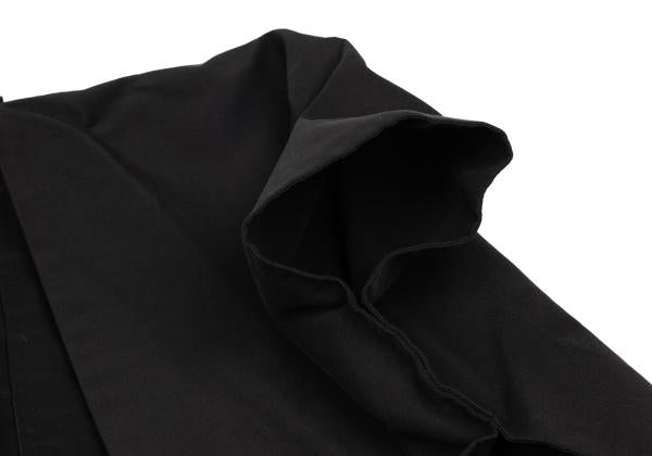 Yohji Yamamoto FEMME Cotton Silk Coat Black Size 2