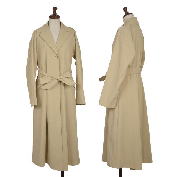 Sybilla Cotton Chambray Coat Beige Size M