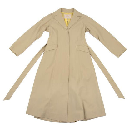 Sybilla Cotton Chambray Coat Beige Size M