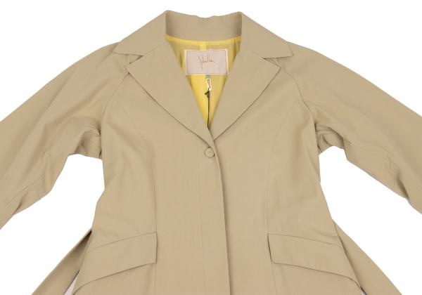 Sybilla Cotton Chambray Coat Beige Size M