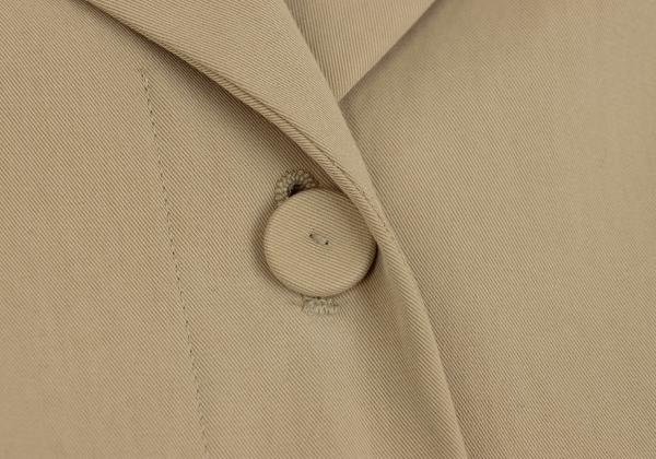 Sybilla Cotton Chambray Coat Beige Size M