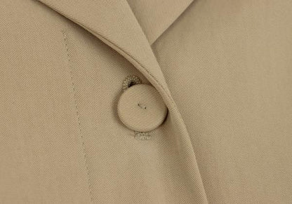 Sybilla Cotton Chambray Coat Beige Size M