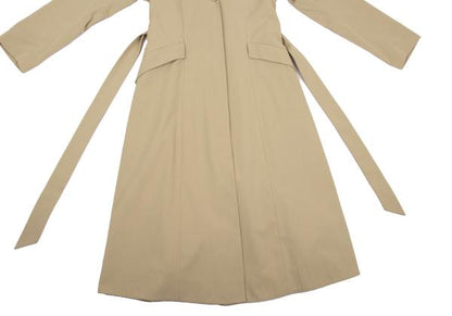 Sybilla Cotton Chambray Coat Beige Size M
