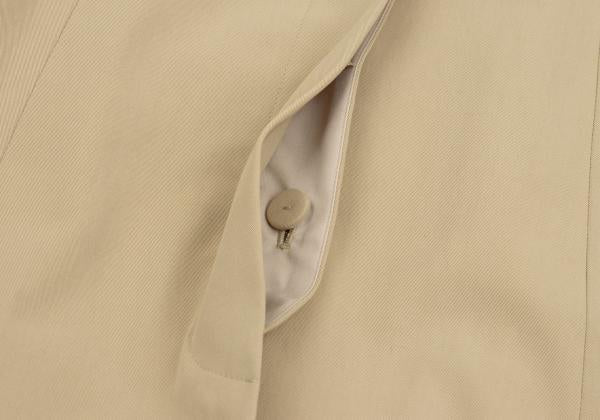 Sybilla Cotton Chambray Coat Beige Size M
