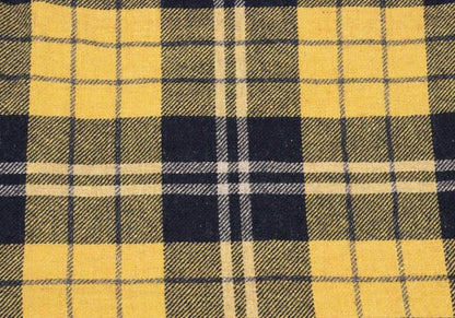 45rpm Quilted Padded Check CPO Jacket Yellow/Navy Size 5