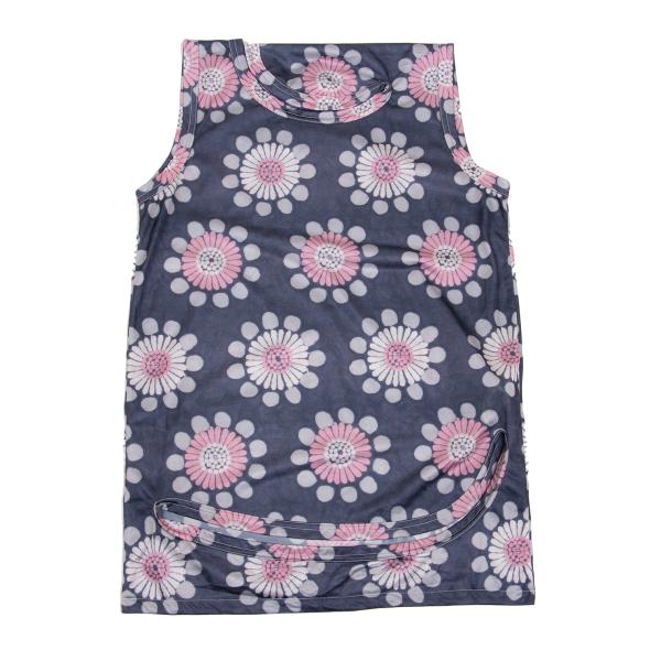 COMME des GARCONS Poly Pattern Irregular Top Navy Size S