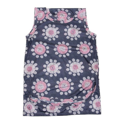 COMME des GARCONS Poly Pattern Irregular Top Navy Size S