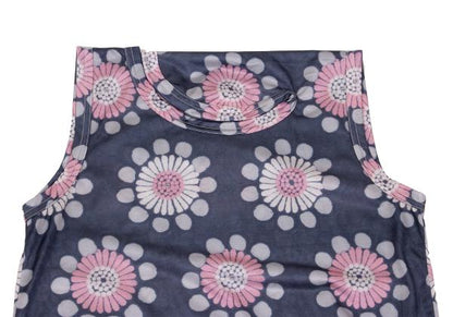 COMME des GARCONS Poly Pattern Irregular Top Navy Size S