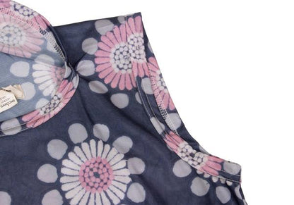 COMME des GARCONS Poly Pattern Irregular Top Navy Size S