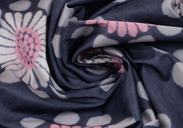COMME des GARCONS Poly Pattern Irregular Top Navy Size S