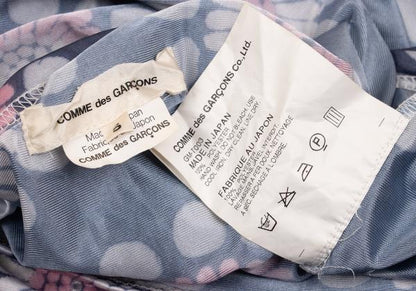 COMME des GARCONS Poly Pattern Irregular Top Navy Size S