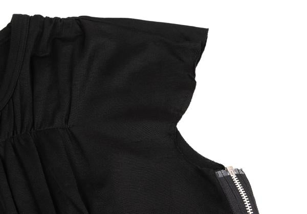 COMME des GARCONS Nylon Cotton Shirring Top Black Size M