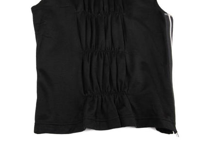 COMME des GARCONS Nylon Cotton Shirring Top Black Size M