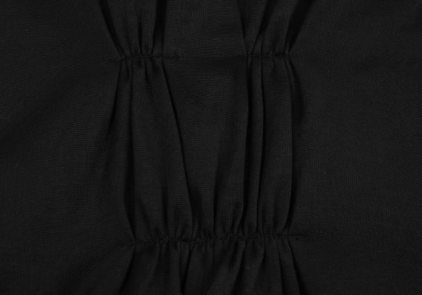 COMME des GARCONS Nylon Cotton Shirring Top Black Size M