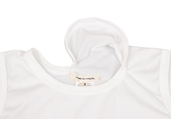 COMME des GARCONS Polyester Ruffle Hem Tank Top White Size S