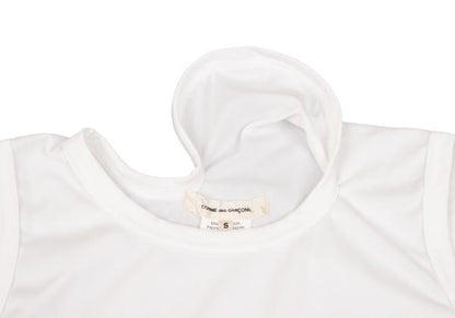 COMME des GARCONS Polyester Ruffle Hem Tank Top White Size S