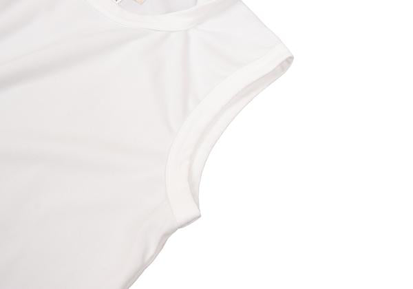 COMME des GARCONS Polyester Ruffle Hem Tank Top White Size S