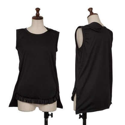 COMME des GARCONS Poly Ruffle Hem Top Black Size S