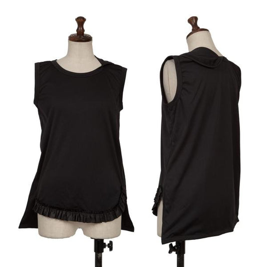 COMME des GARCONS Poly Ruffle Hem Top Black Size S