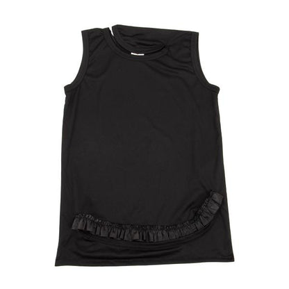 COMME des GARCONS Poly Ruffle Hem Top Black Size S