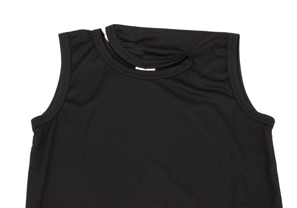 COMME des GARCONS Poly Ruffle Hem Top Black Size S